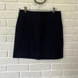 Midnight Blue wool mini skirt